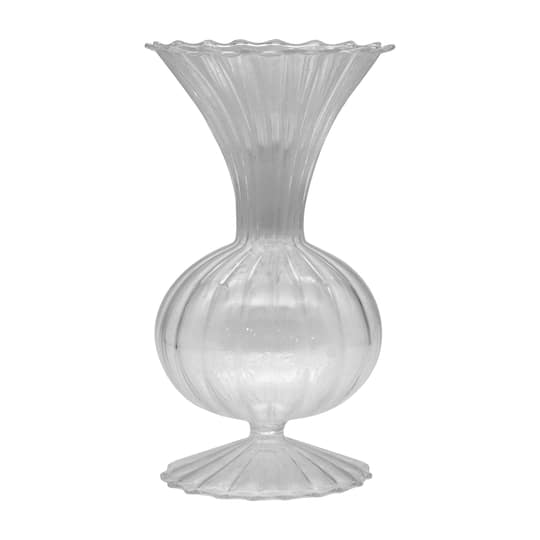 7" Clear Fluted Bulb Glass Vase by Ashland®